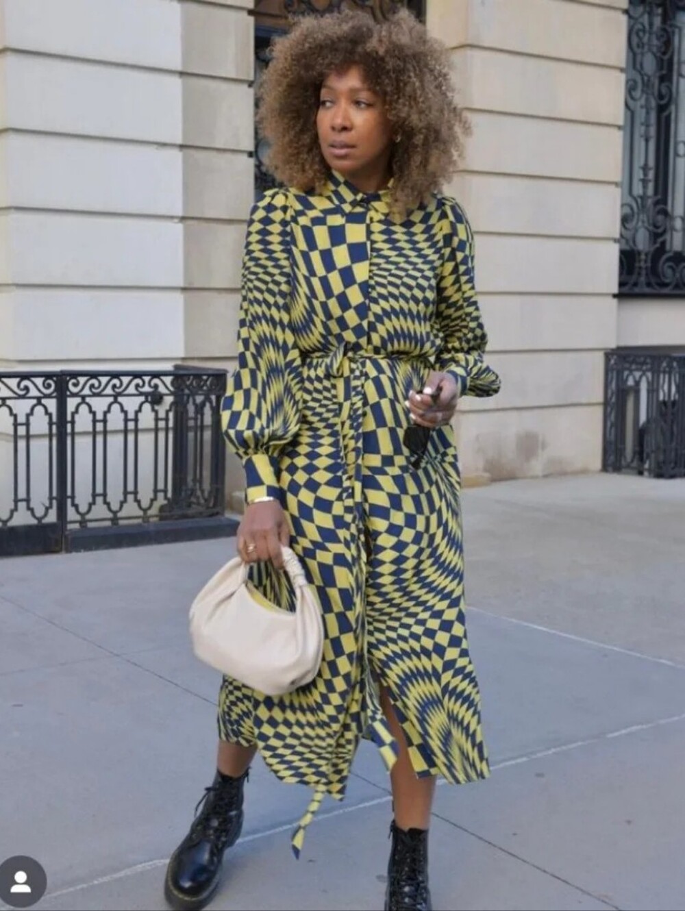 NWT The Drop x KarenBritChick Printed Puff Shoulder Maxi Dress - Plus Size 3X